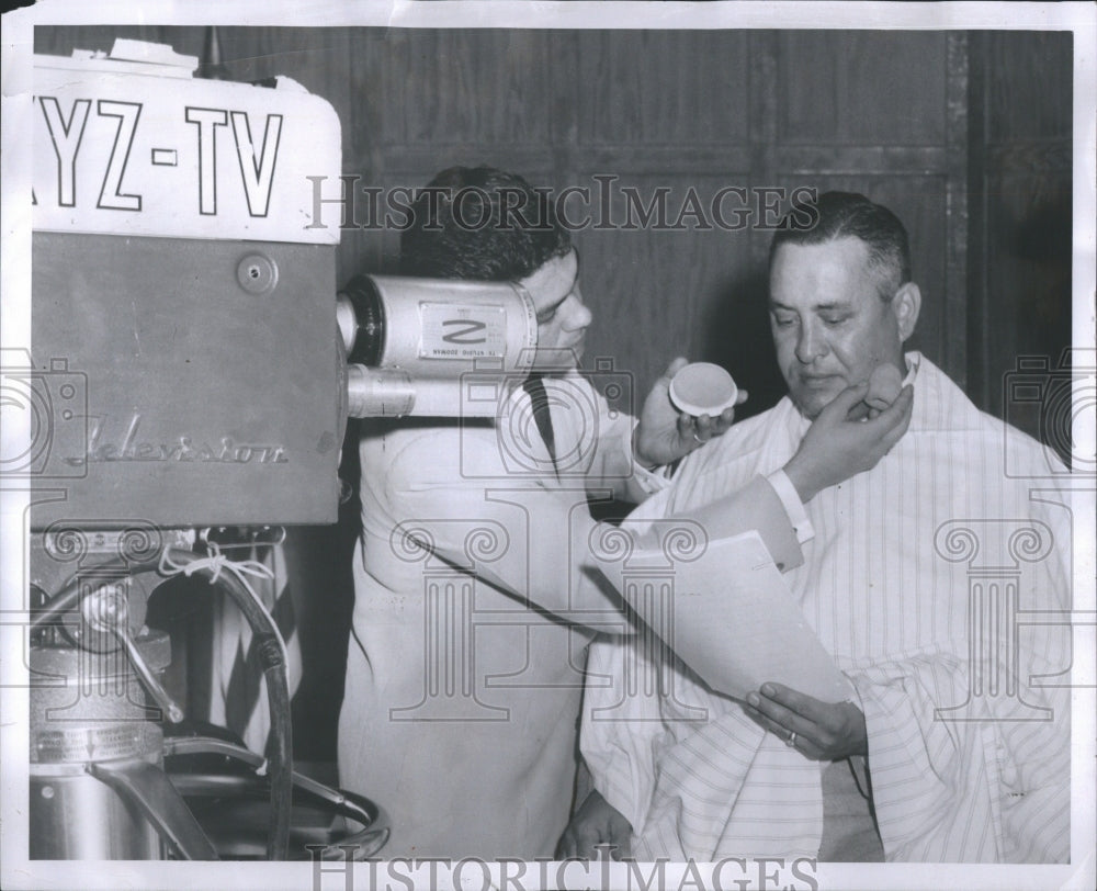 1956 Press Photo Television Program Broadcast Content