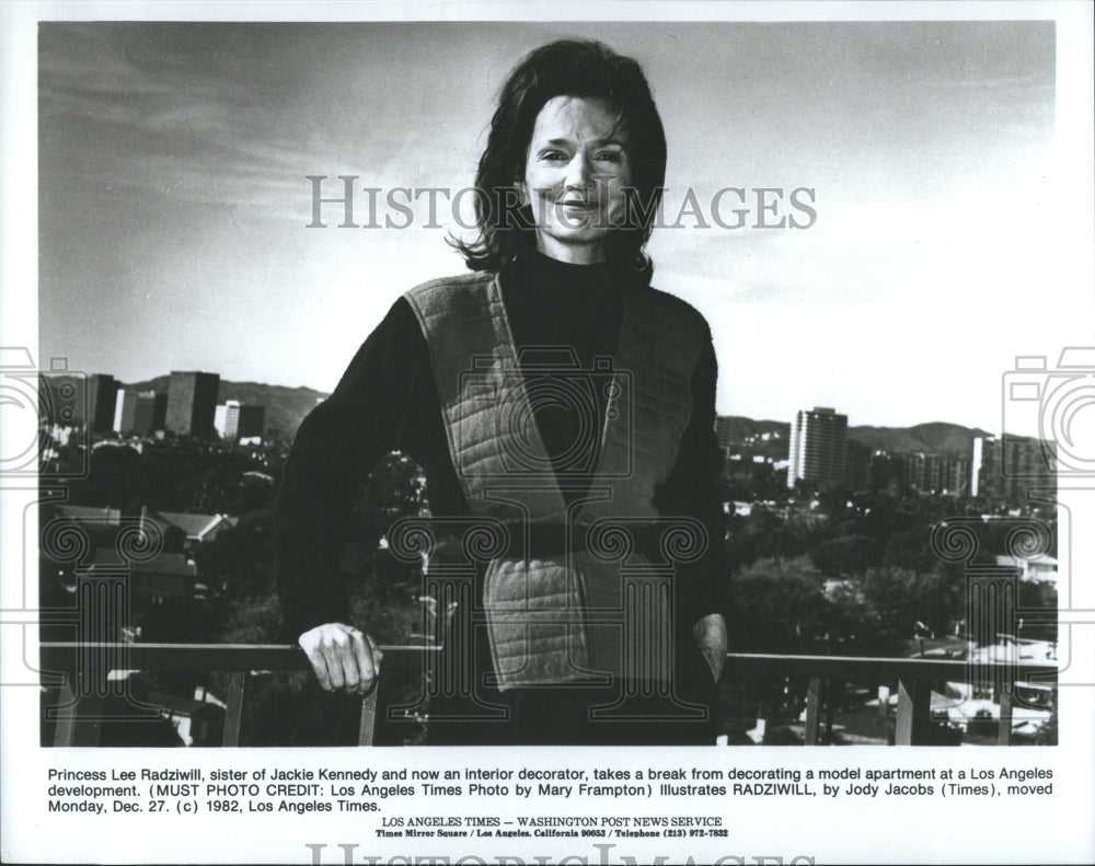 1983 Press Photo Interior Dec. Princess Lee Radziwill