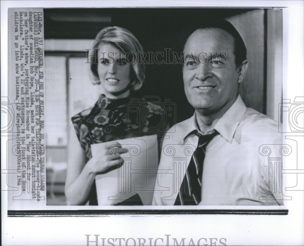 1964 Press Photo Television Honey Blonde Father Show