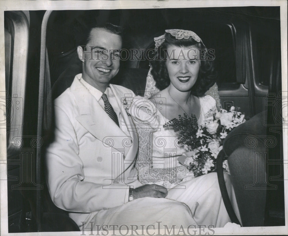 1946 Press Photo Ralph Rugan Jr. and Patricia O&#39;Hare we