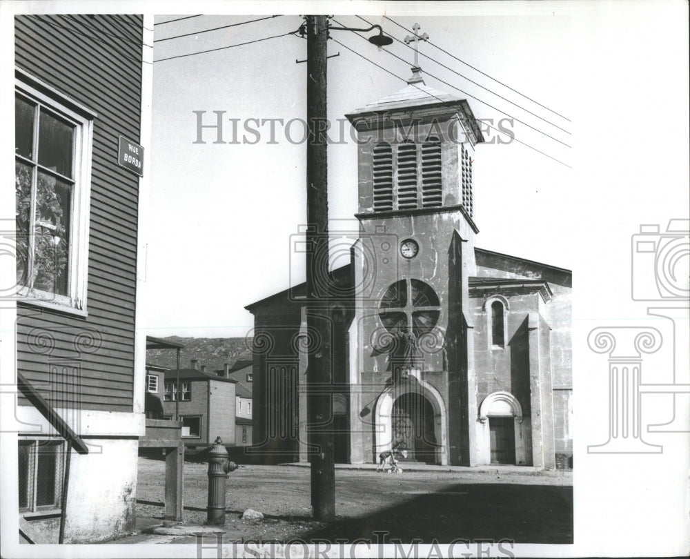 1963 Press Photo Church of St. Pierre.