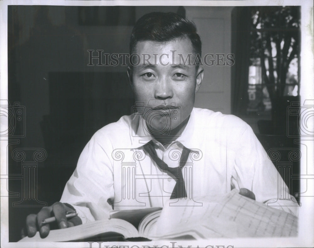 1957 Press Photo Kanneth Rowe Korean Pilat