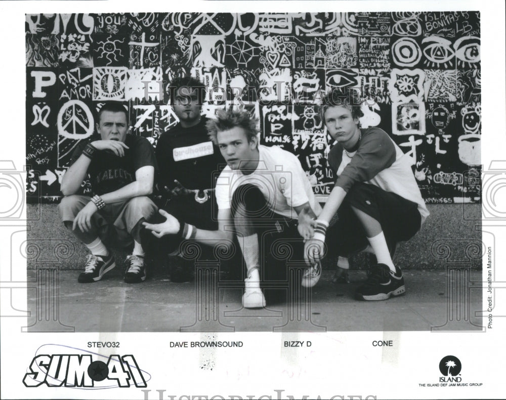 Press Photo Sum41 Stevo32 Dave Brownsound Bizzy D Cone