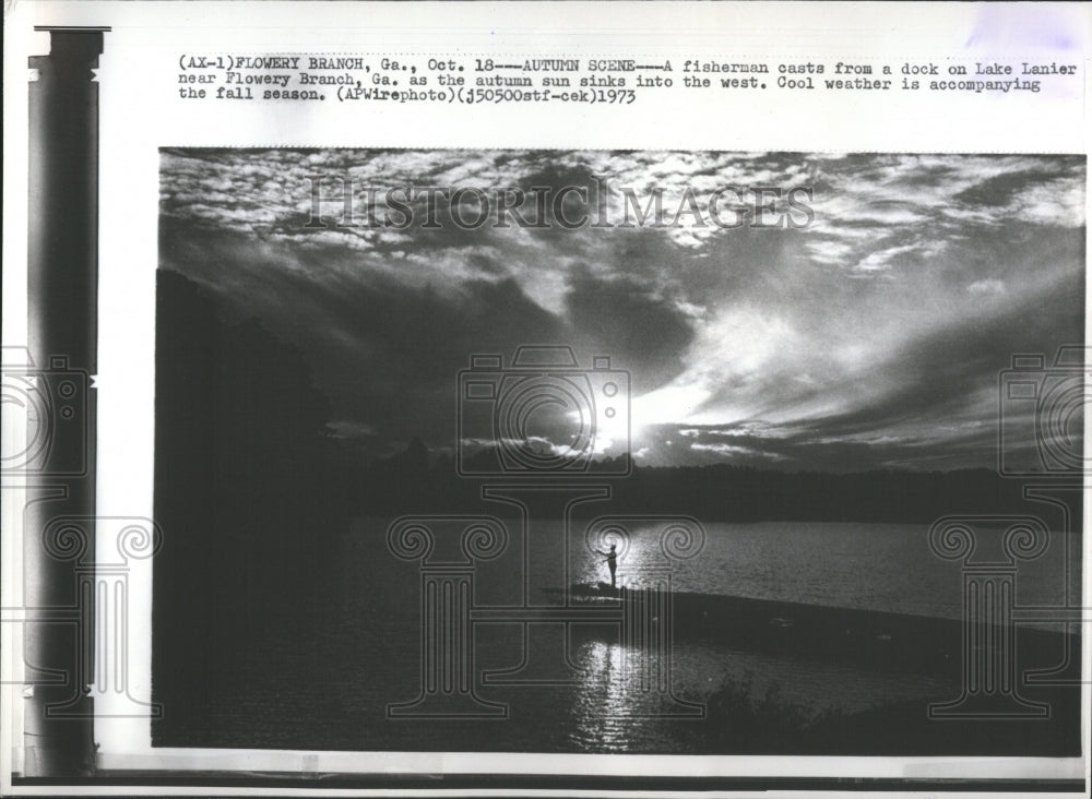 1973 Press Photo Sunset Daily Sun Horizon Earth Result