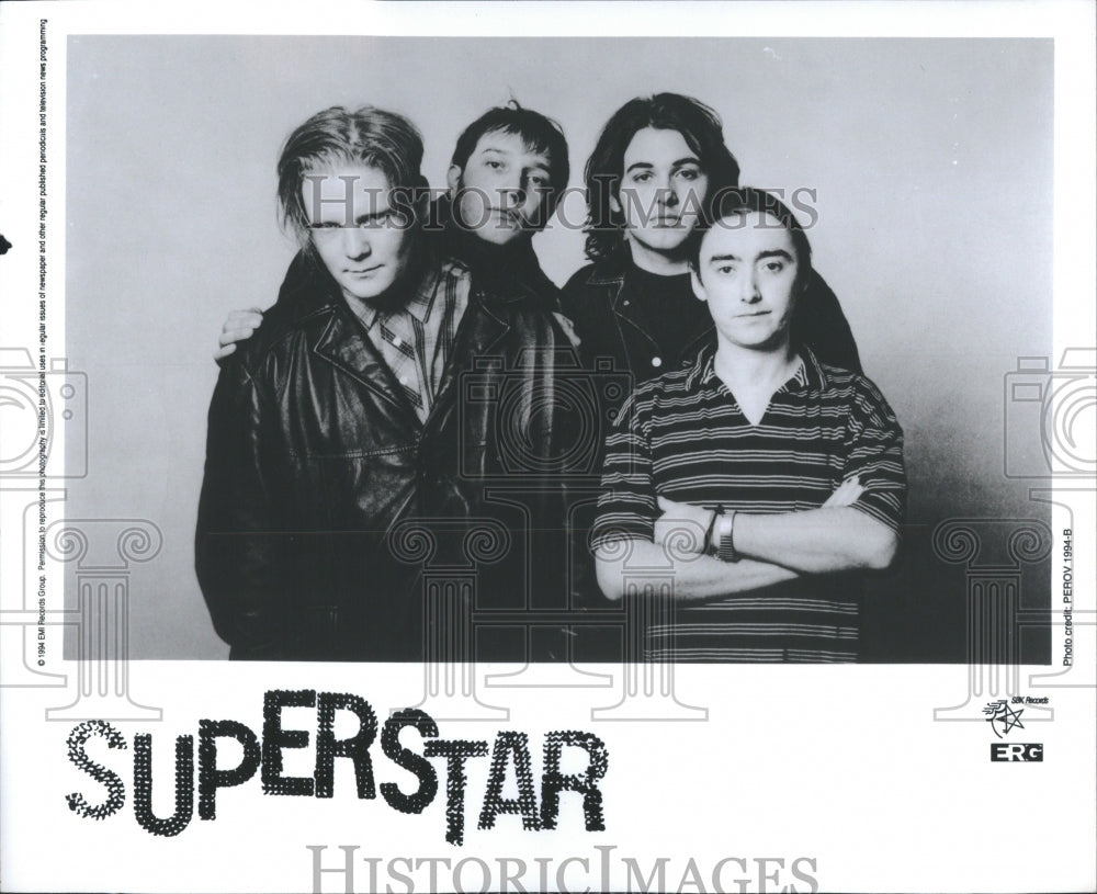 1995 Press Photo Superstar band