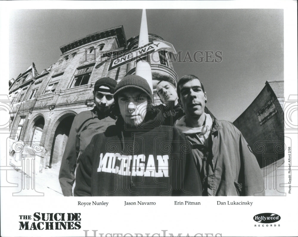 1998 Press Photo The Suicide Machine band