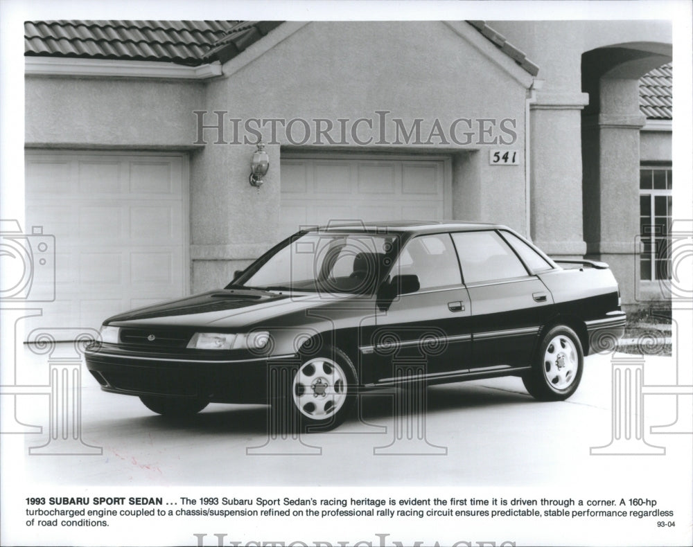 1991 Press Photo 1993 Subaru Sport Sedan.