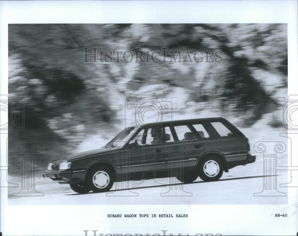 1988 Press Photo 1987 Subaru Wagon Tops