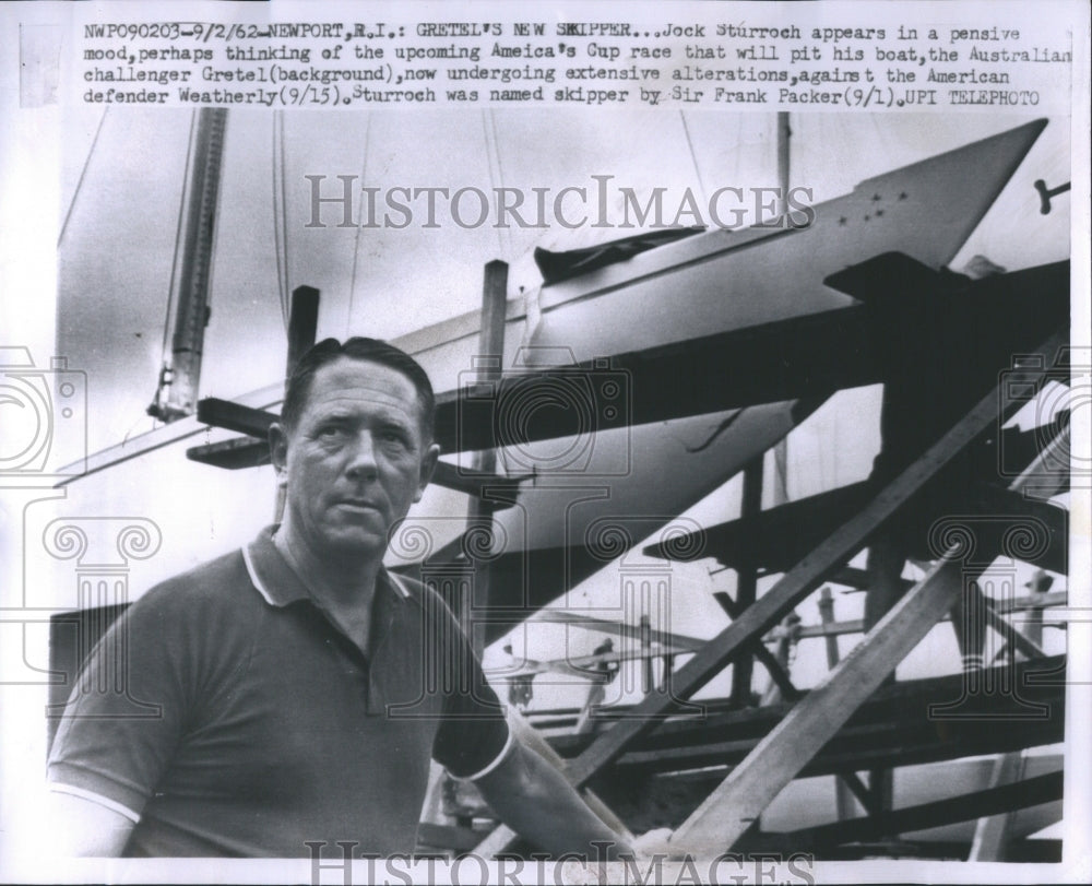 1962 Press Photo Alexander Stuart &quot;Jock&quot; Sturrock