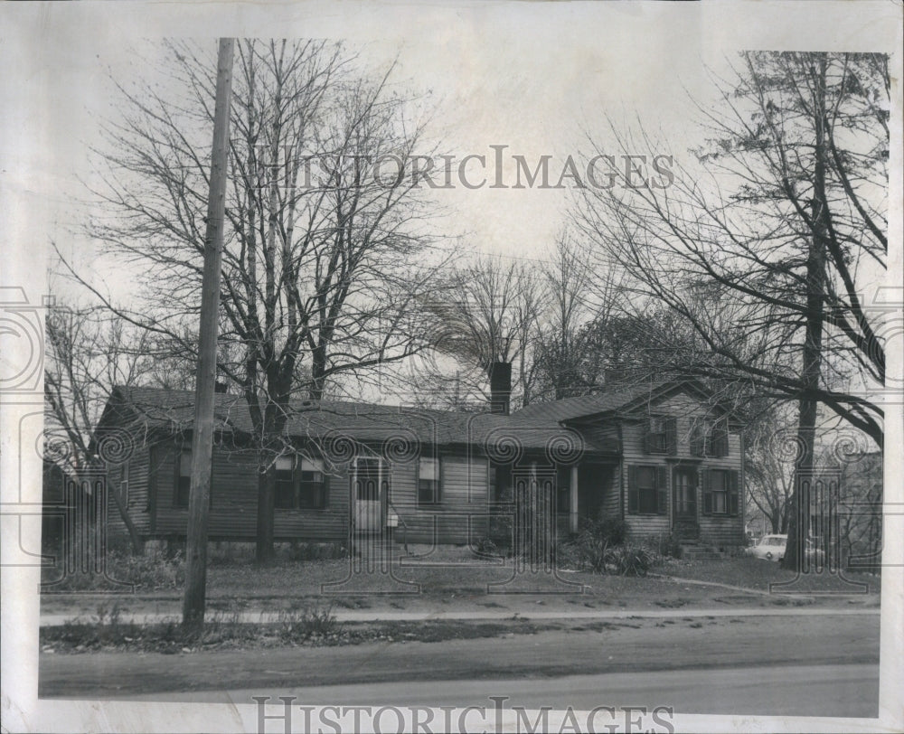 1956 Press Photo Old House Jacob Stump h 100 Years Old