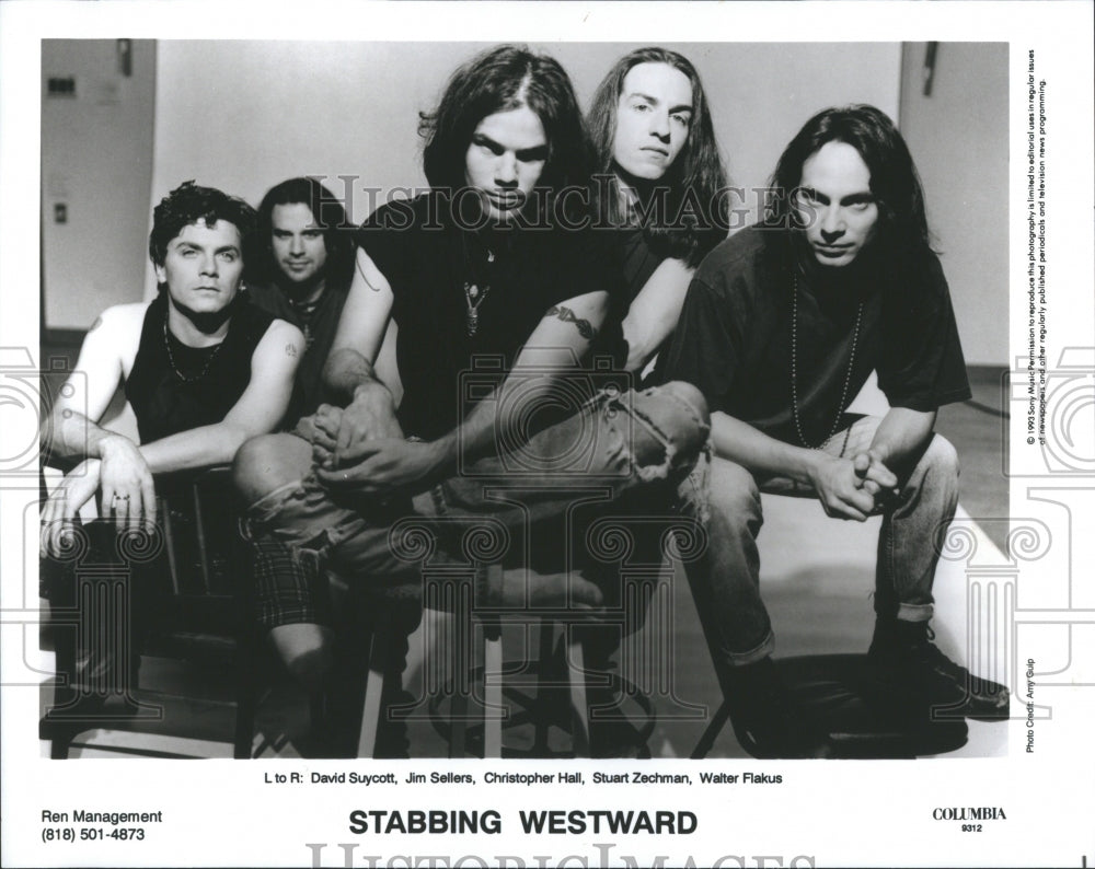 1994 Press Photo Stabbing Westward American industrial