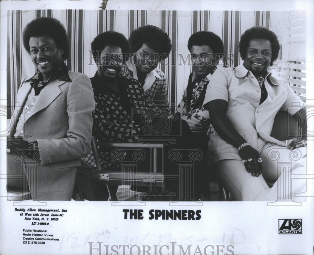 1978 Press Photo Spinners Music Vocal group Detroit