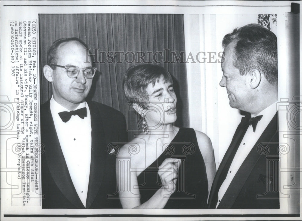 1967 Press Photo Brant Congress Steve Sons German