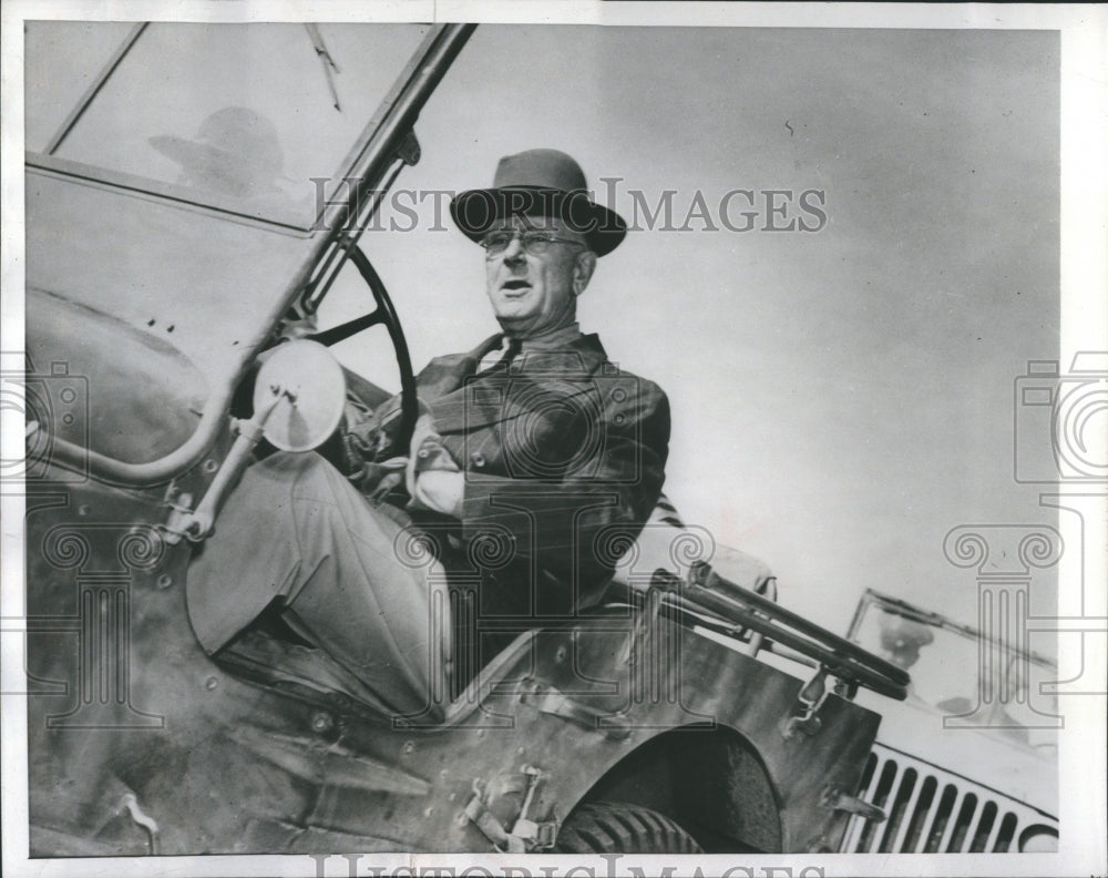 1943 Press Photo Admiral William .Stanleyamerican Ambas