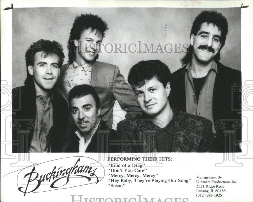 1989 Press Photo Buckinghams Band