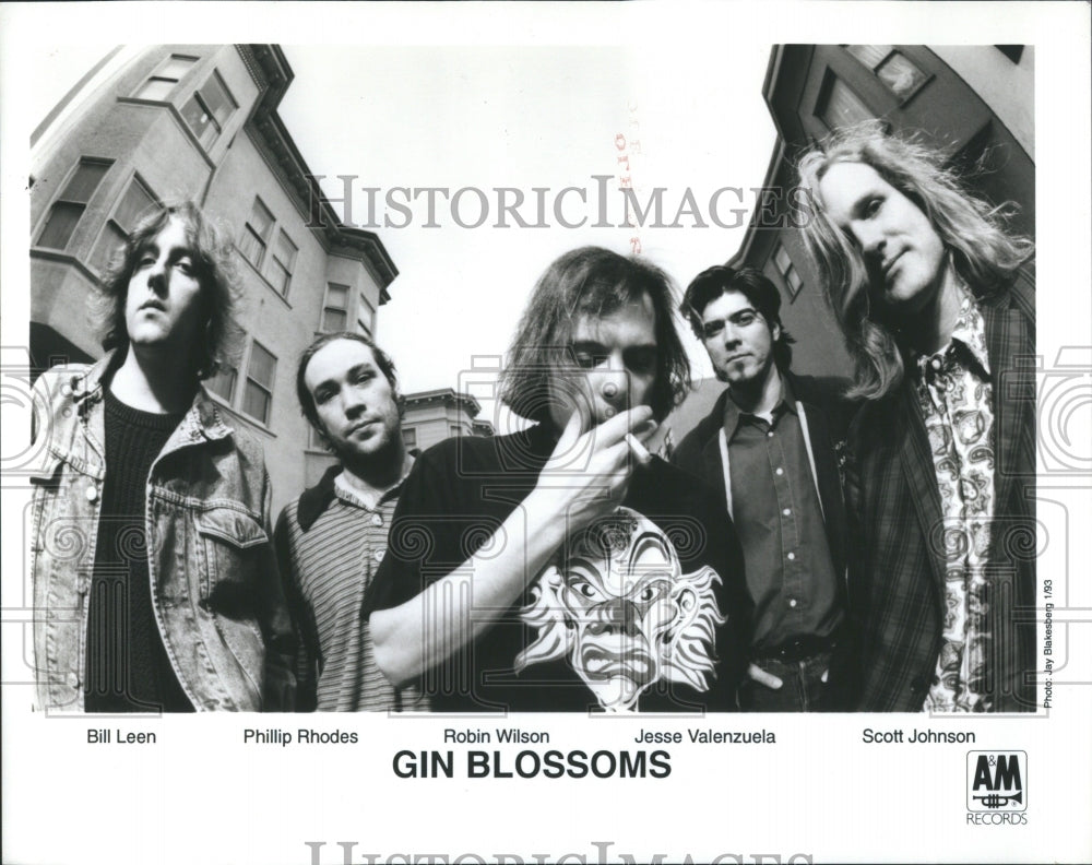 1993 Press Photo Gin Blossoms Bill Leen Philip Rhodes