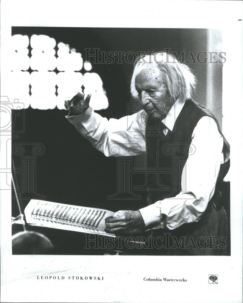 1977 Press Photo Leopold Stokowski