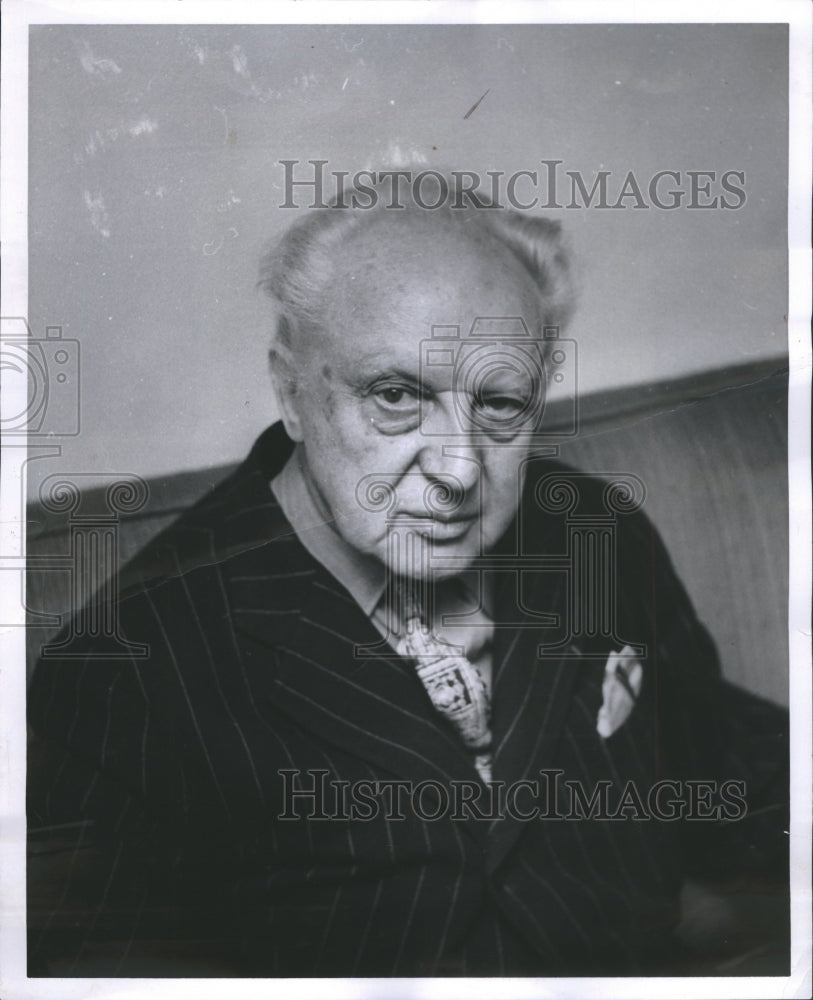 1963 Press Photo Leopold Anthony Stokowski Conductor