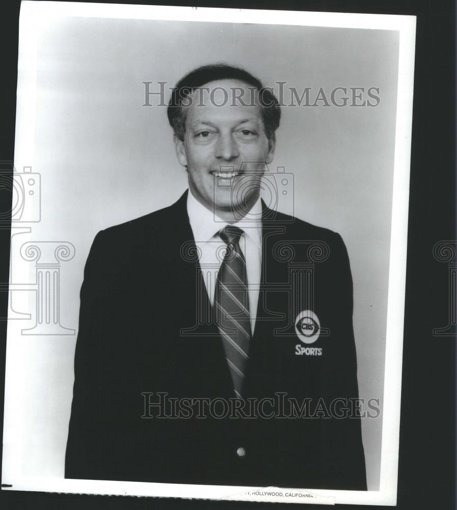 1996 Press Photo Dick Stockton American Sportscaster