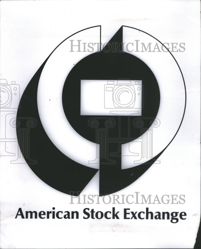 1968 Press Photo American Stock Exchange logo.