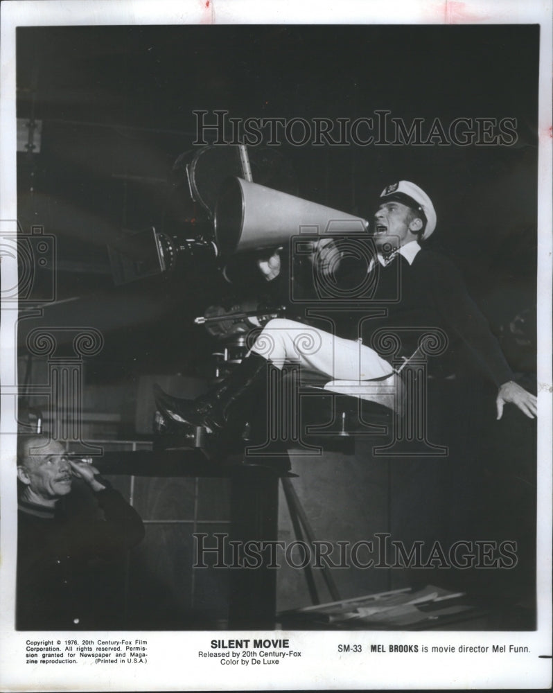 1976 Press Photo Silent Film Sound Dialouge Title Card