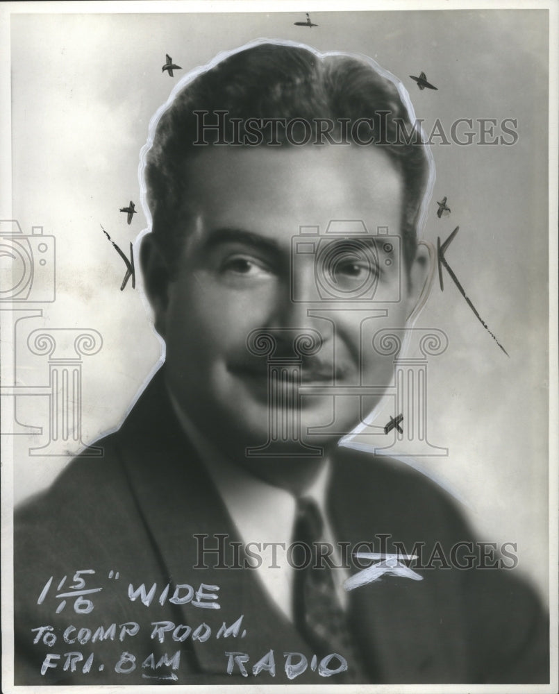 1937 Press Photo Eddie Bratton baud leader.