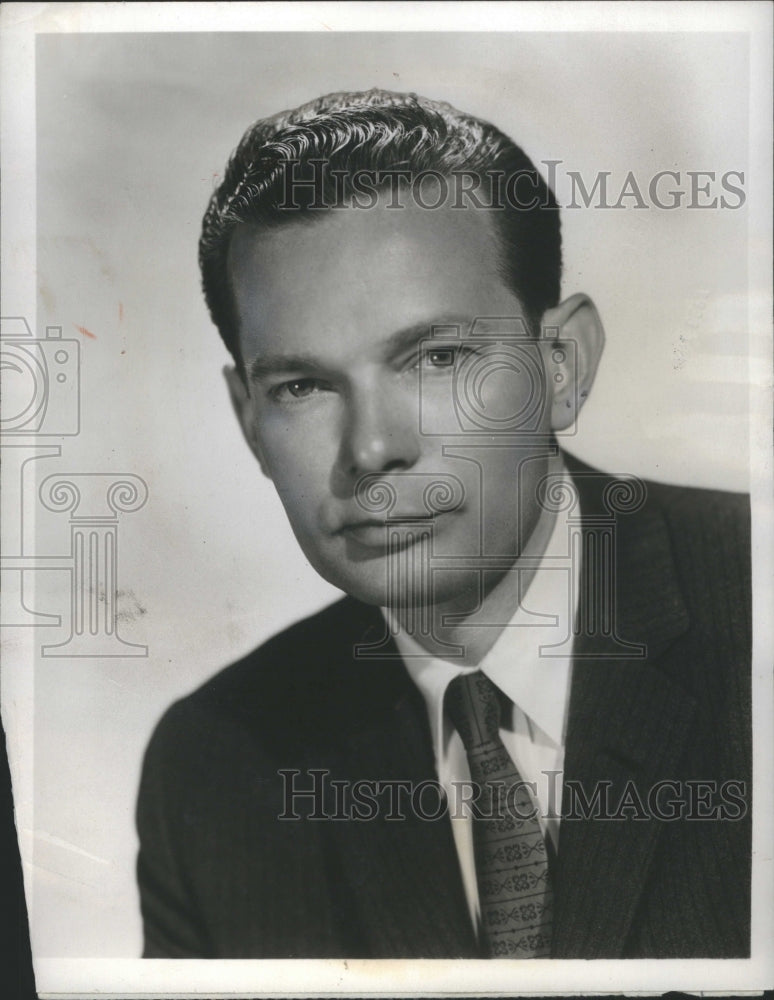 1956 Press Photo David McClure Brinkley American NBC