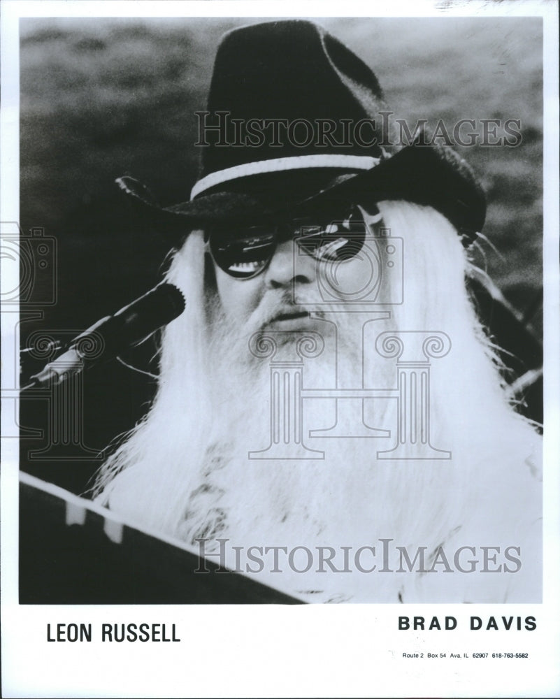 1988 Press Photo Leon Russell Musician Songwriter Solo