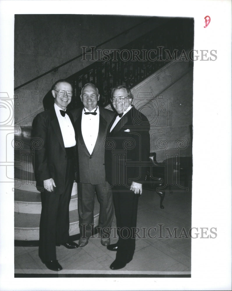 1990 Press Photo Detroit Athletic Club Jim Burch Chuck