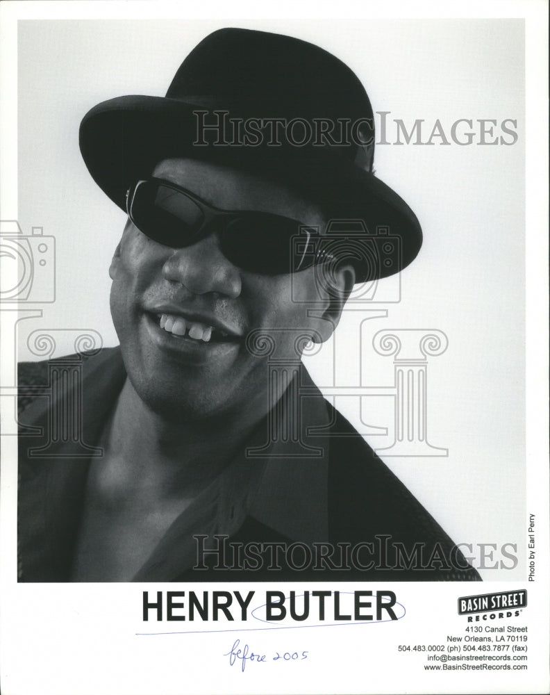 2005 Press Photo Pianist Jazz Henry Butler American