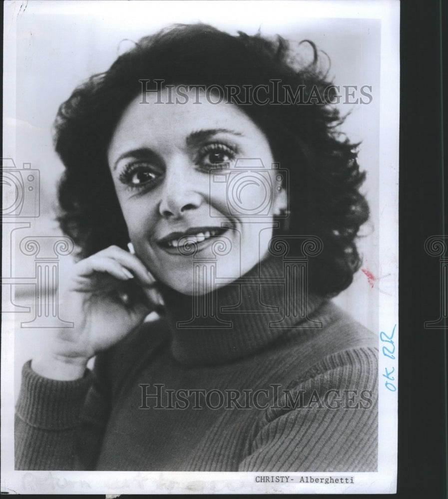 1977 Press Photo Christy Alberghetti singer.