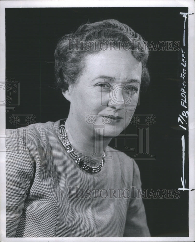 1959 Press Photo Mrs Cecil Fleming Detroit Times