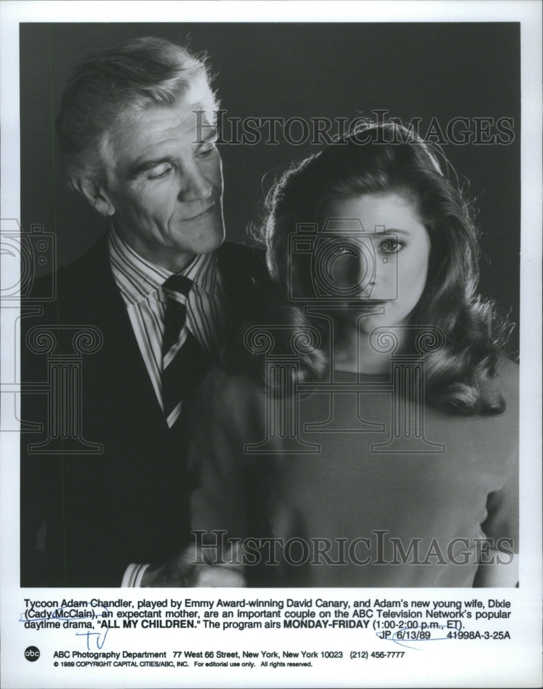 Press Photo Tycoon Adam Chandler Wife Dixie Couple ABC