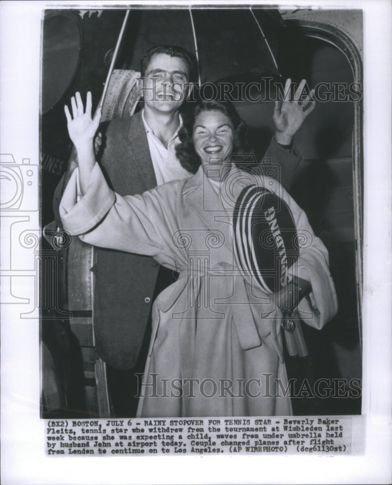 1956 Press Photo Beverly Fleitz (Tennis)