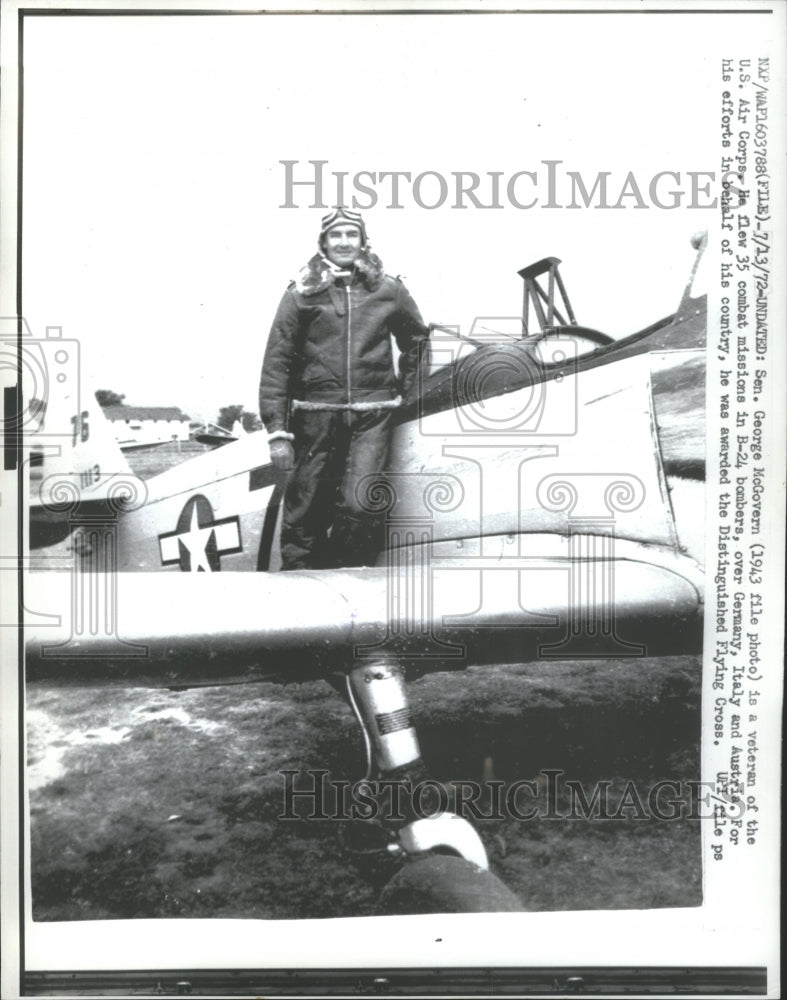 1972 Press Photo George Stanley McGoovern Richard Nixon