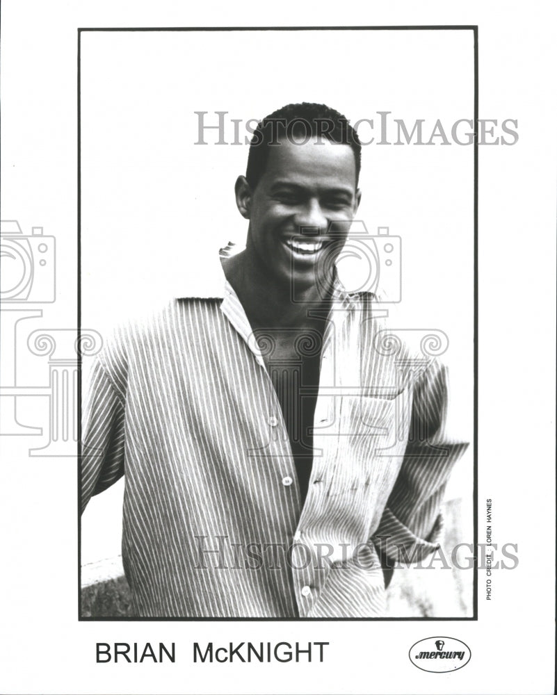 1995 Press Photo Brian McKnight Musician R &amp; B Singer