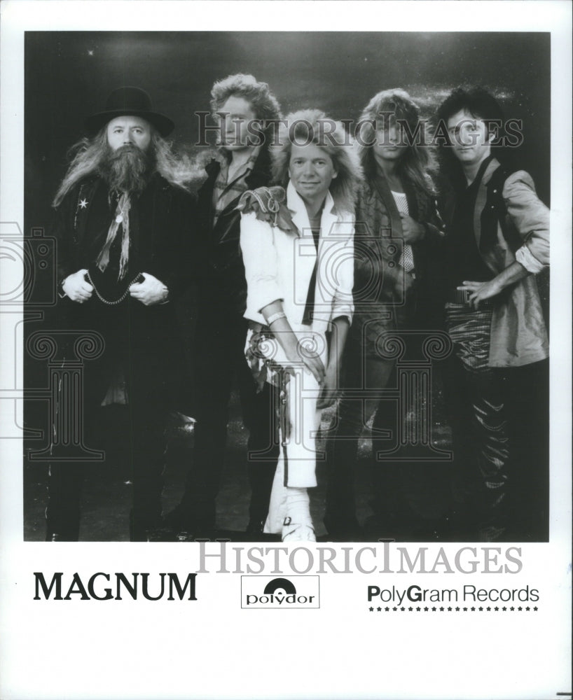 1988 Press Photo Magnum Band