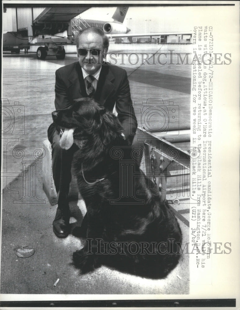 1972 Press Photo George McGovern