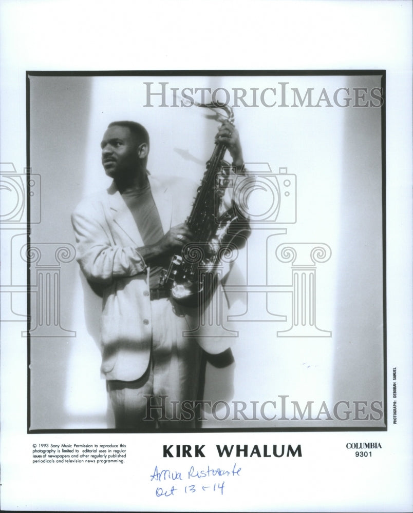 1995 Press Photo Kirk Whalum Saxophonist