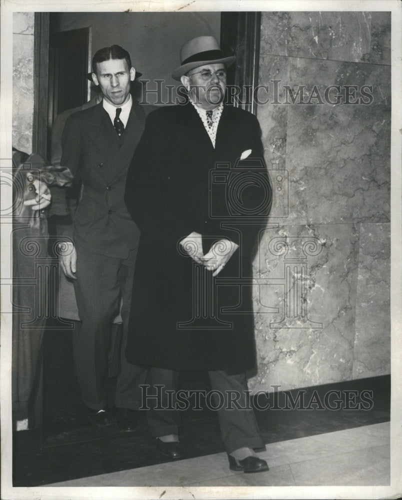 1940 Press Photo Frank D. Mc Kay Politician Joseph Sear