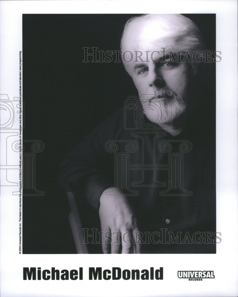 2003 Press Photo Michael McDonald singer/songwriter