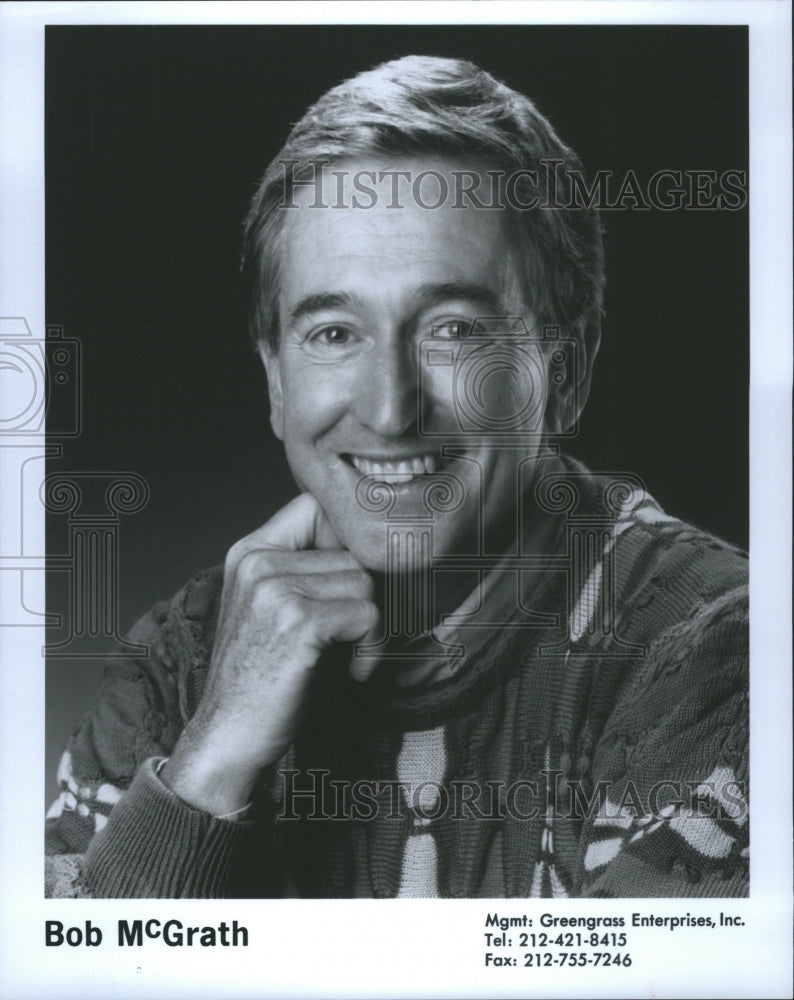 1992 Press Photo Bob McGarth actor