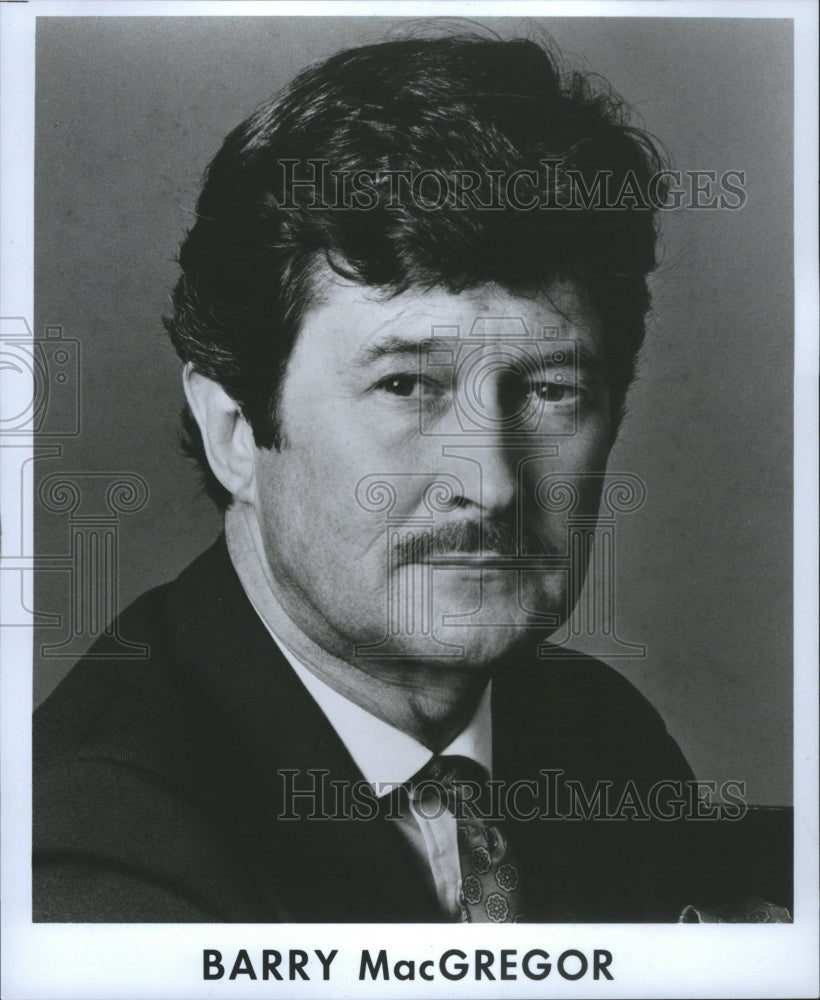 1986 Press Photo Barry Macgregor actor