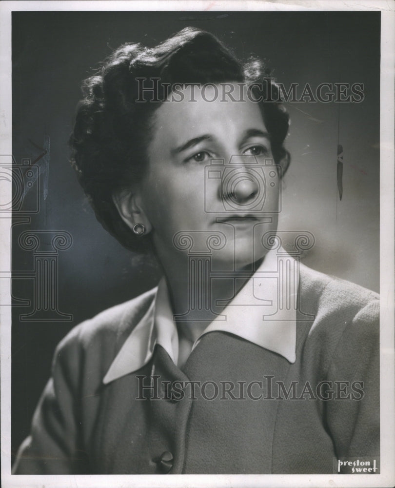 1949 Press Photo Helen Fawcett, Detroit business woman