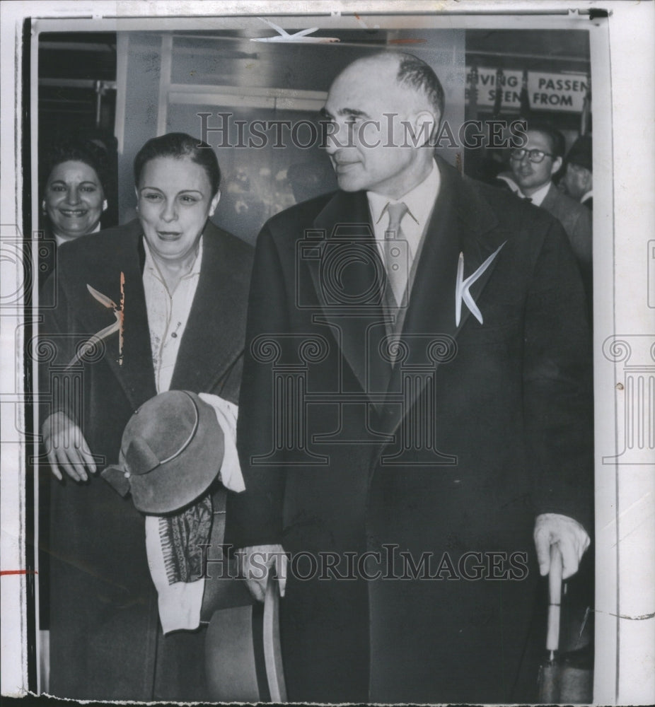 1960 Press Photo Egypt Foreign Minister, Mammoud Fawzi