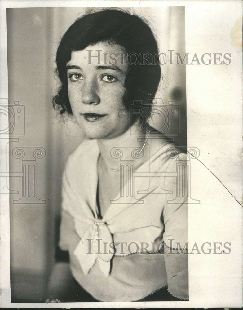 1930 Press Photo Evelyn McBride Wright