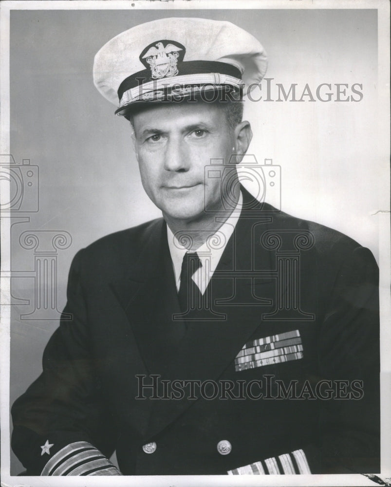 1957 Press Photo Admiral Jerauld Wright United States