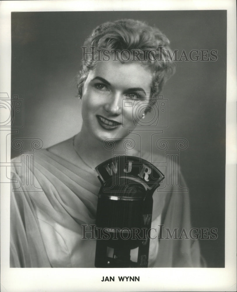 1959 Press Photo Singer Jan Wynn, at WJR