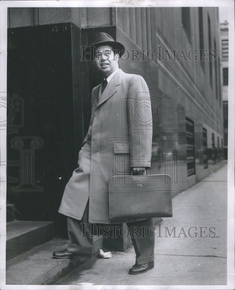 1953 Press Photo Thomas Roumell