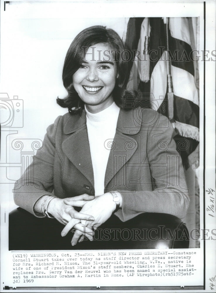 1970 Press Photo Constance Cornell Stuart